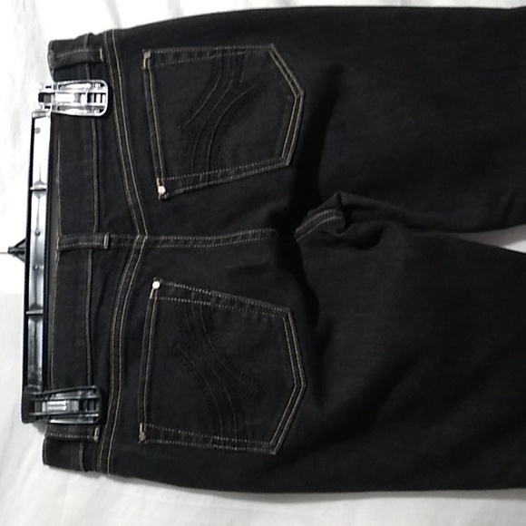 White House Black Market Slim Capri Noir Jeans Sz.2 Feel Beautiful Like New - Picture 7 of 13